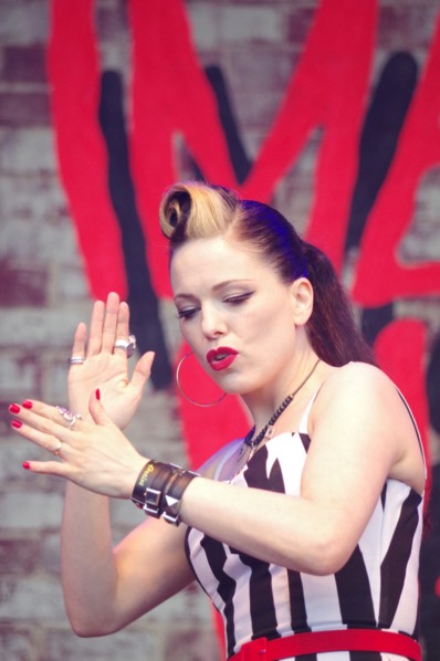 Imelda May, Love Supreme Jazz Festival, Glynde Place, East Sussex, 2014.  Artist: Brian O'Connor.