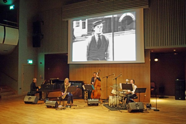 Buster Birch, Jim Treweek, Jo Fooks and Pete Ringrose, Birley Centre, Eastbourne, 2015. Artist: Brian O'Connor.