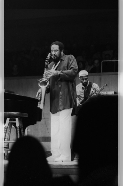 Sonny Rollins,  Fairfield Halls  Croydon, 1986.    Artist: Brian O'Connor.