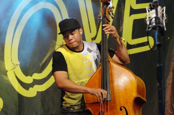Michael Bowie, Love Supreme Jazz Festival, Glynde Place, East Sussex, 2015. Artist: Brian O'Connor.