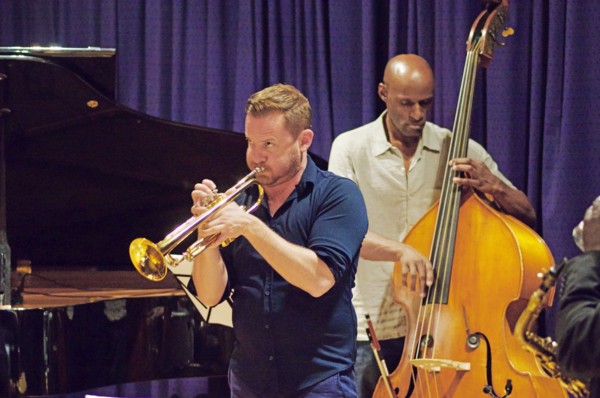 Quentin Collins and Larry Bartley, Watermill Jazz Club, Dorking, Surrey, 2015.  Artist: Brian O'Connor.