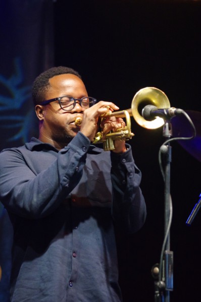 Ambrose Akinmusire, Love Supreme Jazz Festival, Glynde Place, East Sussex, 2015. Artist: Brian O'Connor.