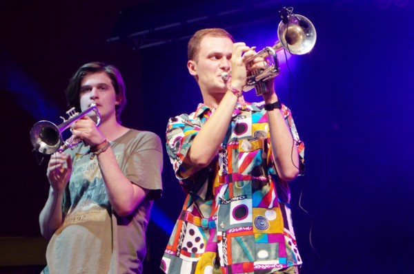 Jack Courtney and Rob Smith, Love Supreme Jazz Festival, Glynde Place, East Sussex, 2015. Artist: Brian O'Connor.