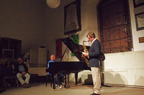 Brian Kellock and T Smith, Illminster Arts Centre, Illminster, Somerset, 2015. Artist: Brian O'Connor.