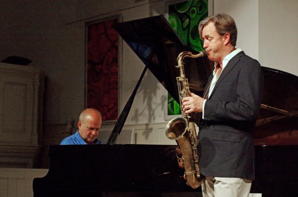 Brian Kellock and T Smith, Illminster Arts Centre, Illminster, Somerset, 2015. Artist: Brian O'Connor.