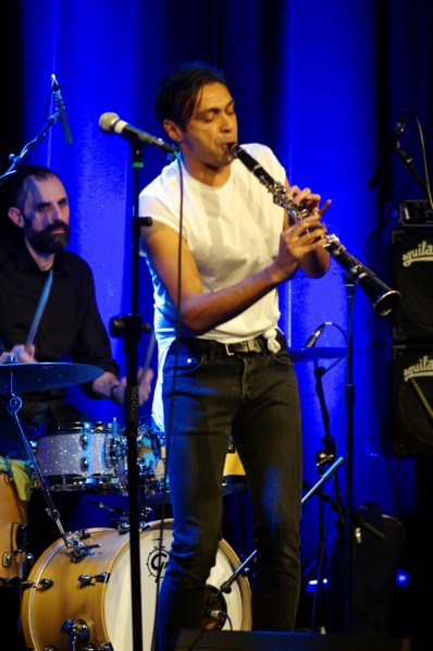 Arun Ghosh, Ropetackle Arts Centre, Shoreham, West Sussex, Jan 2016. Artist: Brian O'Connor.