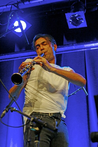 Arun Ghosh, Ropetackle Arts Centre, Shoreham, West Sussex, Jan 2016. Artist: Brian O'Connor.