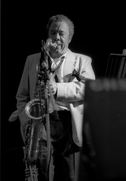 Johnny Griffin, Pendley Jazz Fest., UK, July 1985.   Artist: Brian O'Connor.