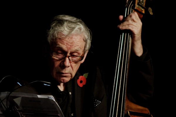 Herbie Flowers, Hawth, Crawley, West Sussex, Nov 2015. Artist: Brian O'Connor.