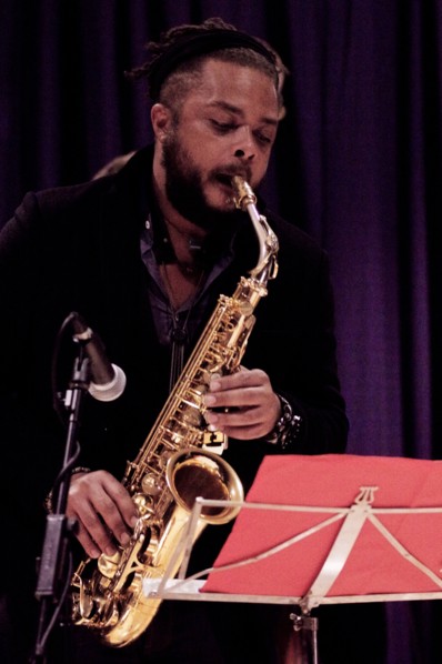Logan Richardson, Watermill Jazz Club, Dorking, Surrey, Nov 2015. Artist: Brian O'Connor.