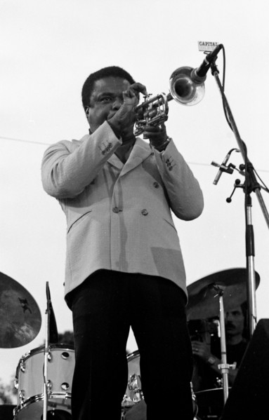Freddie Hubbard, Knebworth Jazz Festival, Hertfordshire, July 1982. Artist: Brian O'Connor.