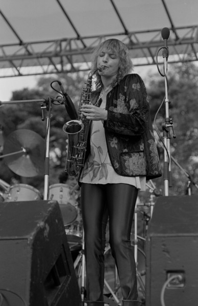 Barbara Thompson, Knebworth Jazz Festival, Hertfordshire, July, 1981. Artist: Brian O'Connor.