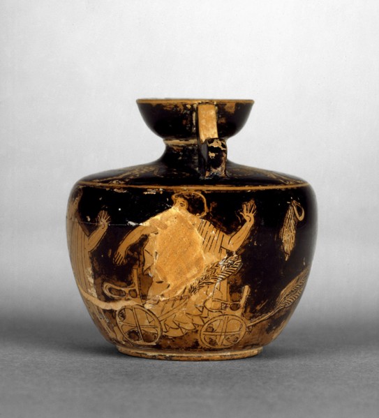 Attic red-figure aryballos, c490 BC-480 BC. Artist: Unknown.