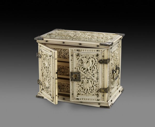 Ivory cabinet, late 17th century. Artist: Unknown.