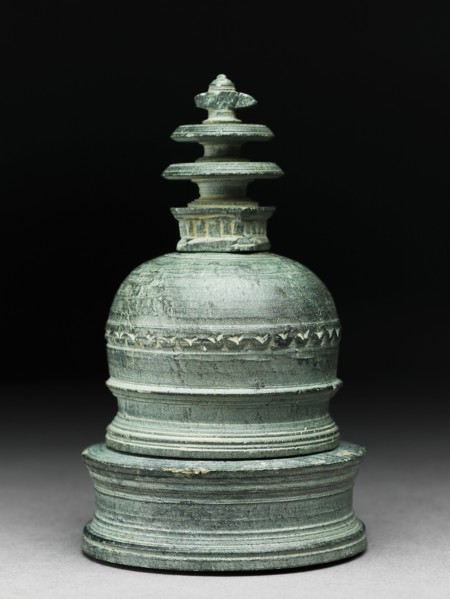 Base of a reliquary in the form of a stupa, 1st century. Artist: Unknown.