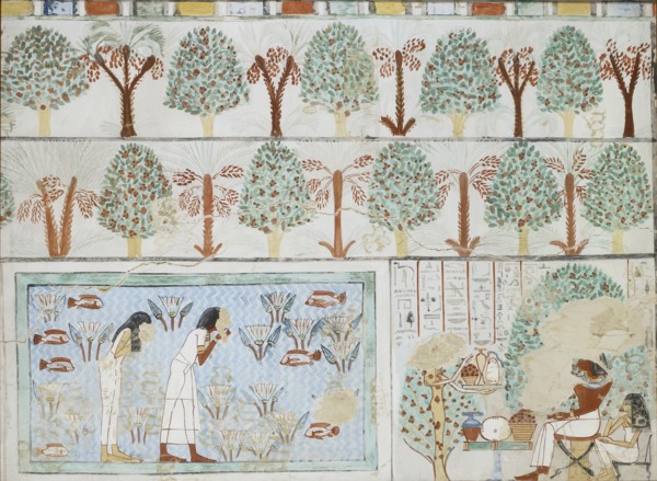 Copy of wall painting from private tomb 63 of Sebkhotpe, Thebes (I, 1, 125-128), 20th century. Artist: Anna (Nina) Macpherson Davies.