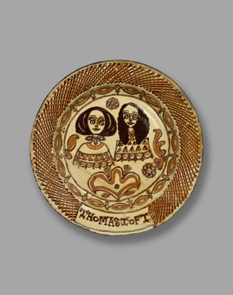 Toft dish, c1670. Artist: Thomas Toft.