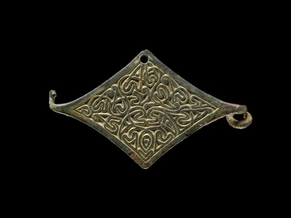 Lozenge shape brooch, Anglo-Saxon Period, c410-1066. Artist: Unknown.