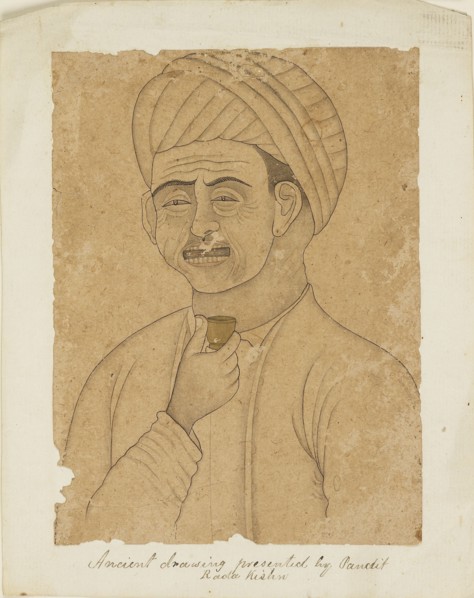 Man with a wine cup, 19th century. Artist: Unknown.