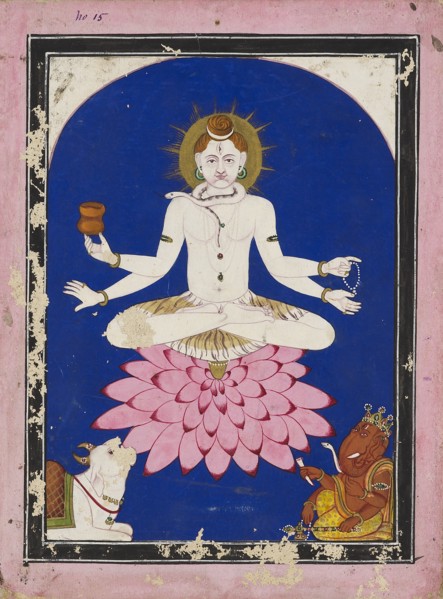 Shiva as a yogin, 19th century. Artist: Unknown.