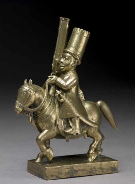 Toy soldier with horse and musket, 1790-1795. Artist: Unknown.