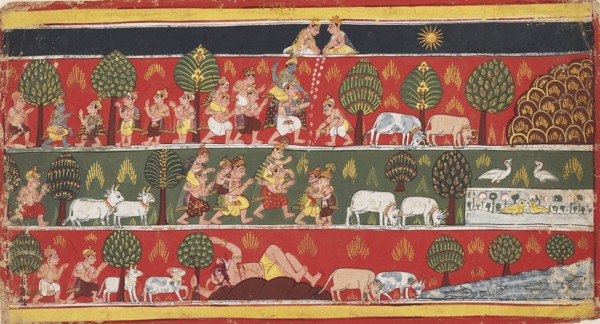 Krishna and the gopis, c1720. Artist: Unknown.