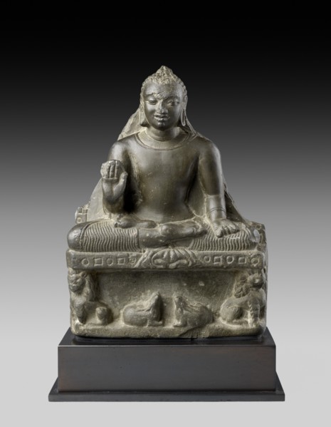 Seated figure of the Buddha, 5th - 6th century. Artist: Unknown.