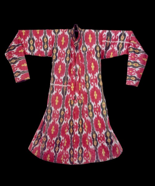 Reversible ikat coat, 1801-1869. Artist: Unknown.