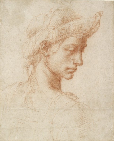 Ideal Head, late 15th-early 16th century. Artist: Michelangelo Buonarroti.