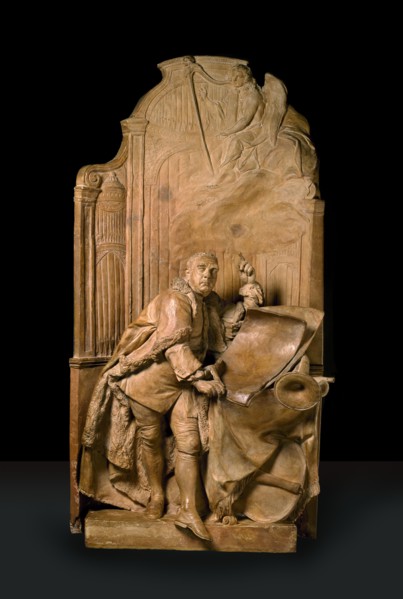 Modello for the monument to George Frideric Handel in Westminster Abbey, 18th century. Artist: Louis Francois Roubiliac.