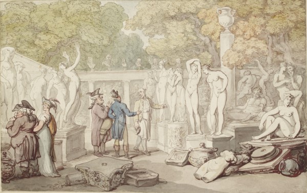 A Statuary's Yard, c19th century. Artist: Thomas Rowlandson.