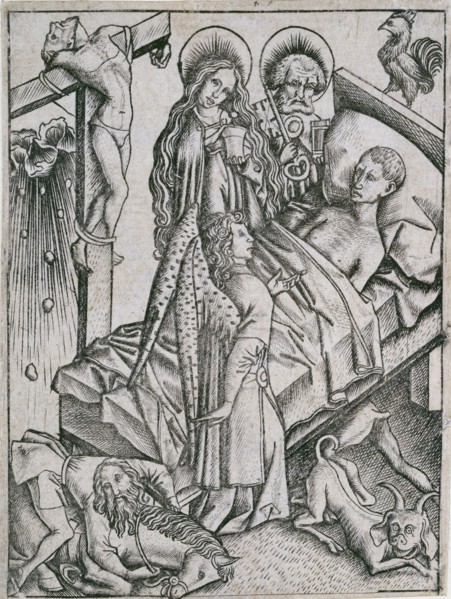 Consolation through confidence, c1460s.  Artist: Master ES.