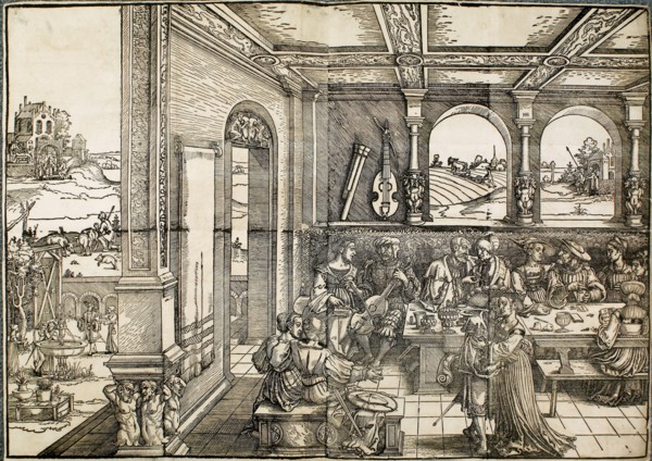 The prodigal Son, 16th century. Artist: Sebald Beham.
