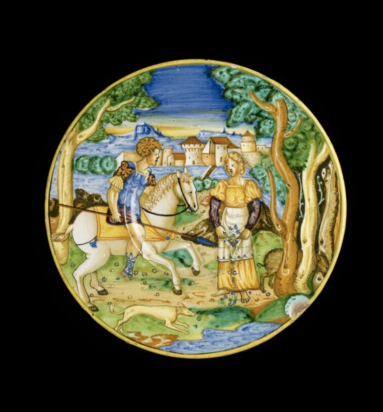 Plate with Picus and Circe, 1535. Artist: Unknown.