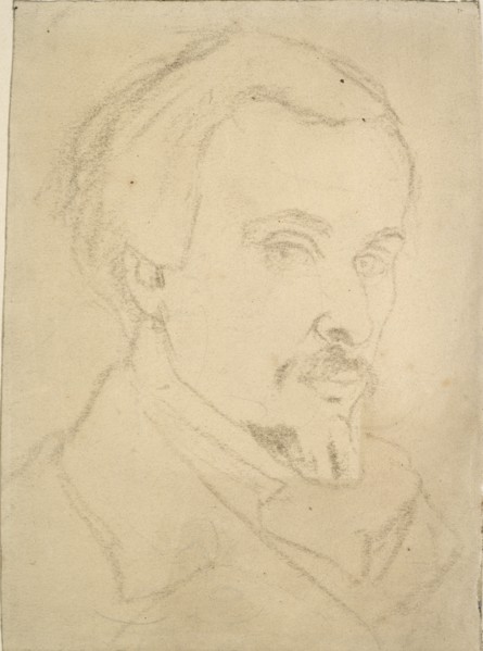 Self-portrait, c1850-1870 Artist: Dante Gabriel Rossetti.