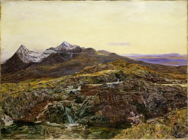 Cuillin Ridge, Skye, from Sligachan, 1855. Artist: John William Inchbold.
