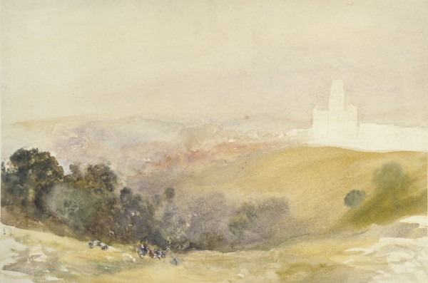 Durham from the Red Hills, 1866-1880 Artist: Alfred William Hunt.