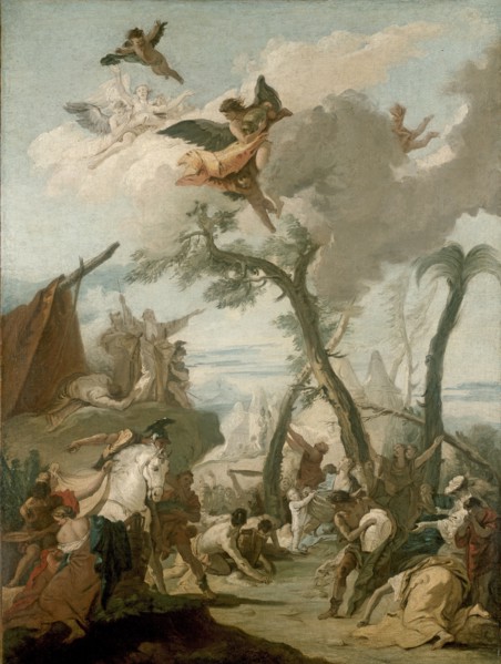 The Gathering of Manna, 17th century. Artist: Unknown.