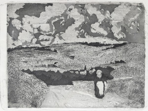 La femme sur la route, 1879. Artist: Camille Pissarro.