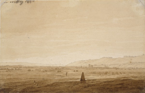 Landscape with an Obelisk, 1803. Artist: Caspar David Friedrich.