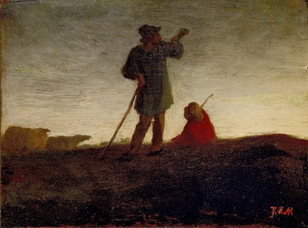 Recalling the Flock, 1866-1872. Artist: Jean Francois Millet.