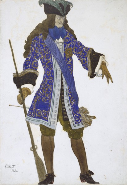 Design for the Count's Costume in Act III of 'The Sleeping Princess', 1922. Artist: Leon Bakst.