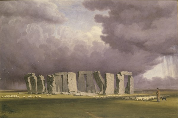 Stonehenge: Stormy Day, 1846. Artist: William Turner.