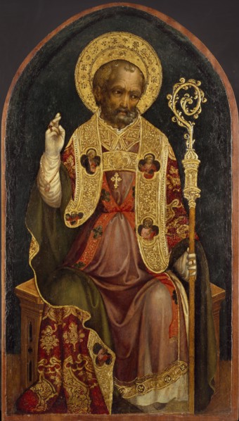 A Bishop Saint, c1440. Artist: Michele Giambono.