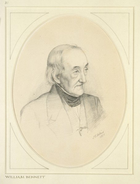 Portrait of William Bennett, 1850. Artist: John Everett Millais.