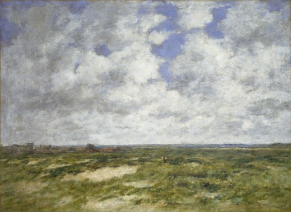 Berck, cloudy Landscape, 1882. Artist: Eugene Louis Boudin.