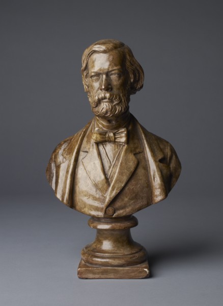 Bust of Sir John Charles Robinson, late 19th century. Artist: Unknown.