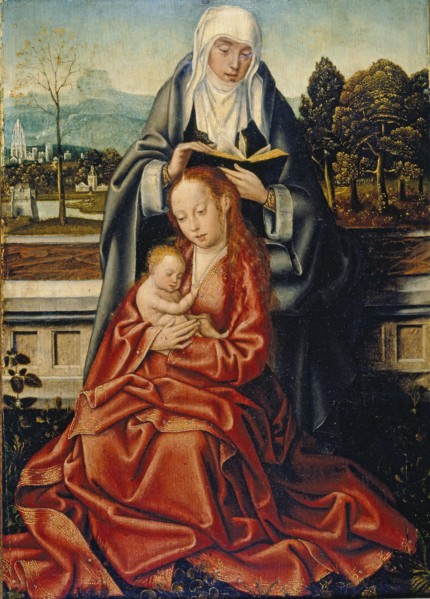 The Virgin and Child with St Anne, 15th century. Artists: Unknown, Virgin Mary.