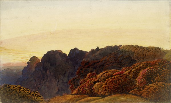 Yellow Twilight, c1830. Artist: Samuel Palmer.