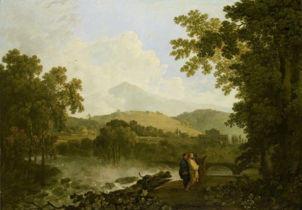 Cicero and his two friends, Atticus and Quintus, at his villa at Arpinum, 1769-1770. Artist: Richard Wilson.